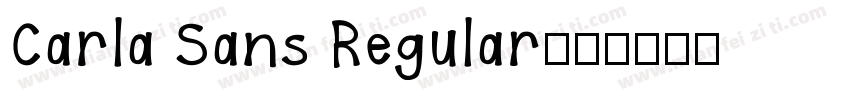Carla Sans Regular字体转换